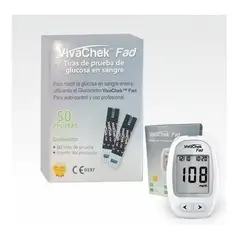 VIVA - Tiras Reactivas Para Glucómetro Vivachek Fad