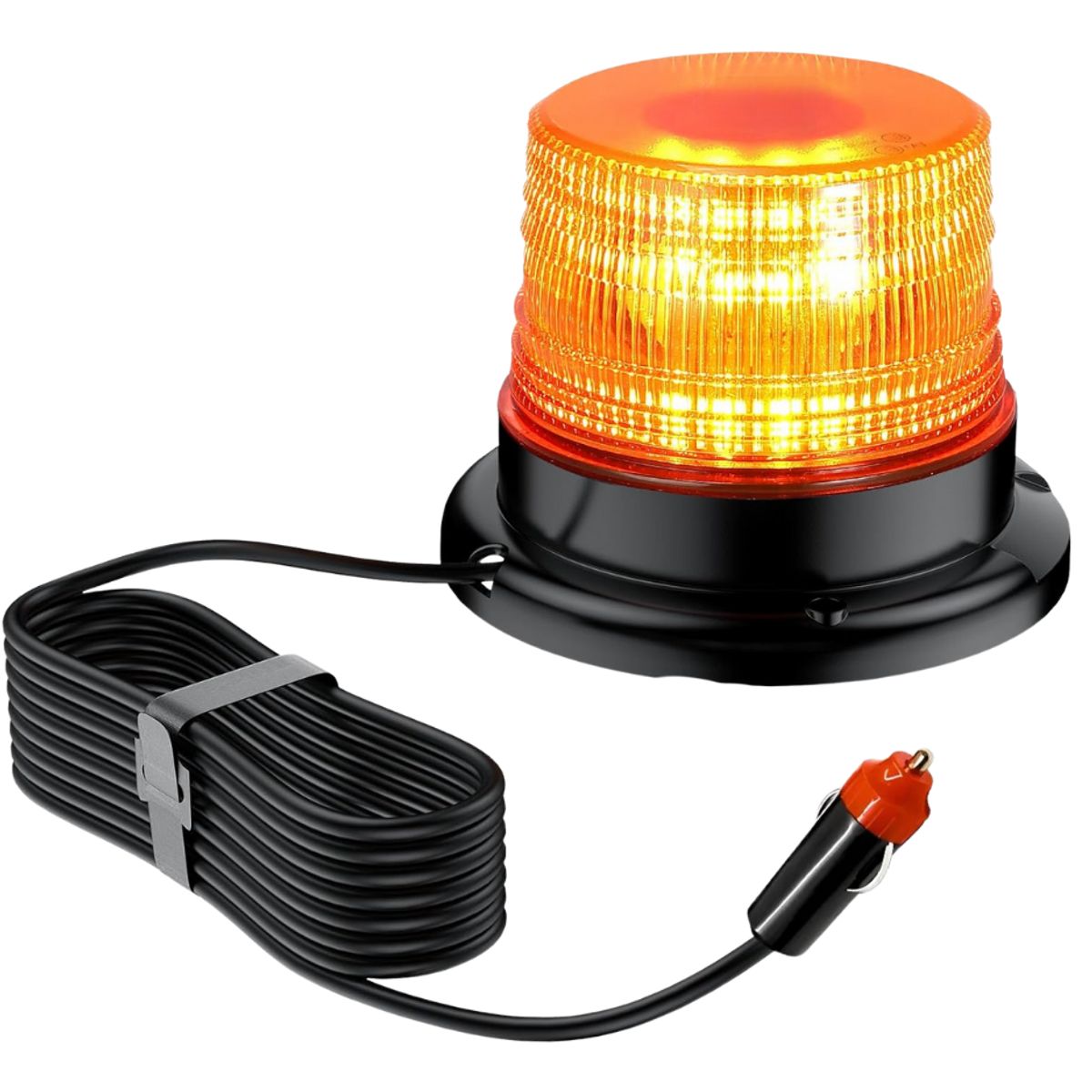 GENERICO - Baliza Led Ámbar Con Imán 1224 Volt Auto Vehículo Seguridad