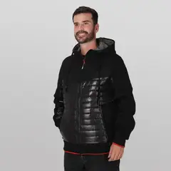 GANGSTER - Chaqueta Híbrida Union Negro