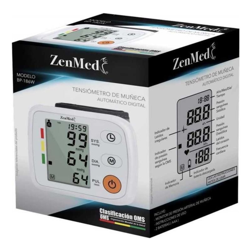 ZENS - Toma Presión Digital De Muñeca Automatico Zenmed