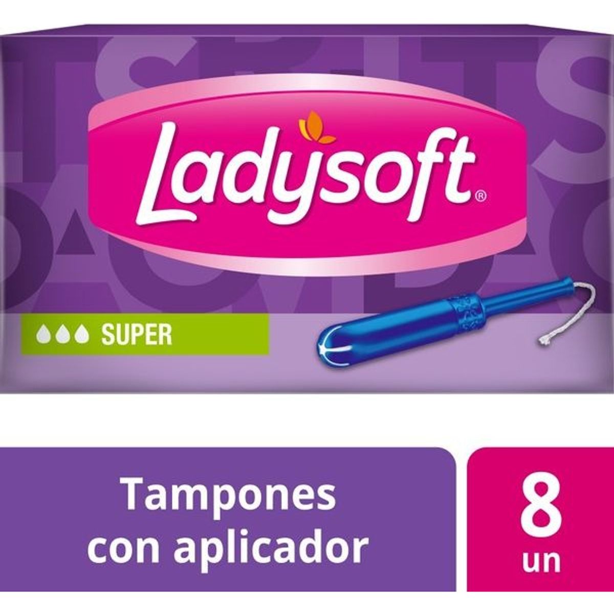 LADYSOFT - Ladysoft  Tampones Ladysoft Súper Flujo Moderado 8 Undidades