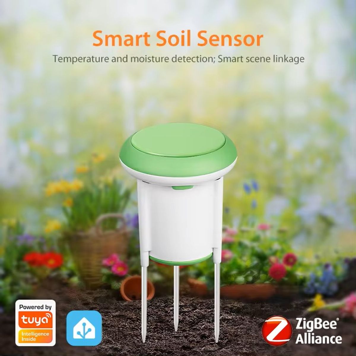 GENERICO - Sensor de suelo inteligente Tuya Zigbee Humedad y Temperatura de suelo