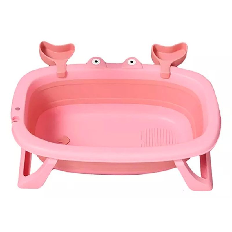 ESHOPANGIE - Tina Bañera Plegable Para Bebe Diseño de Cangrejo Rosa