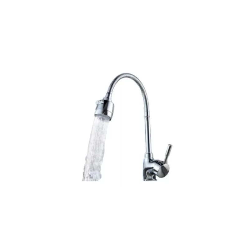 GENERICO - Llave Monomando Cuello Flexible Para Lavaplatos