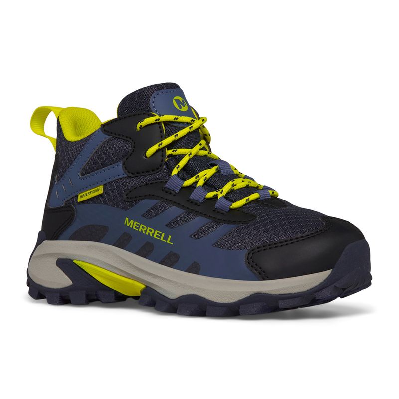 MERRELL - Zapatilla impermeable Niña Moab Speed 2 WP Azul MERRELL