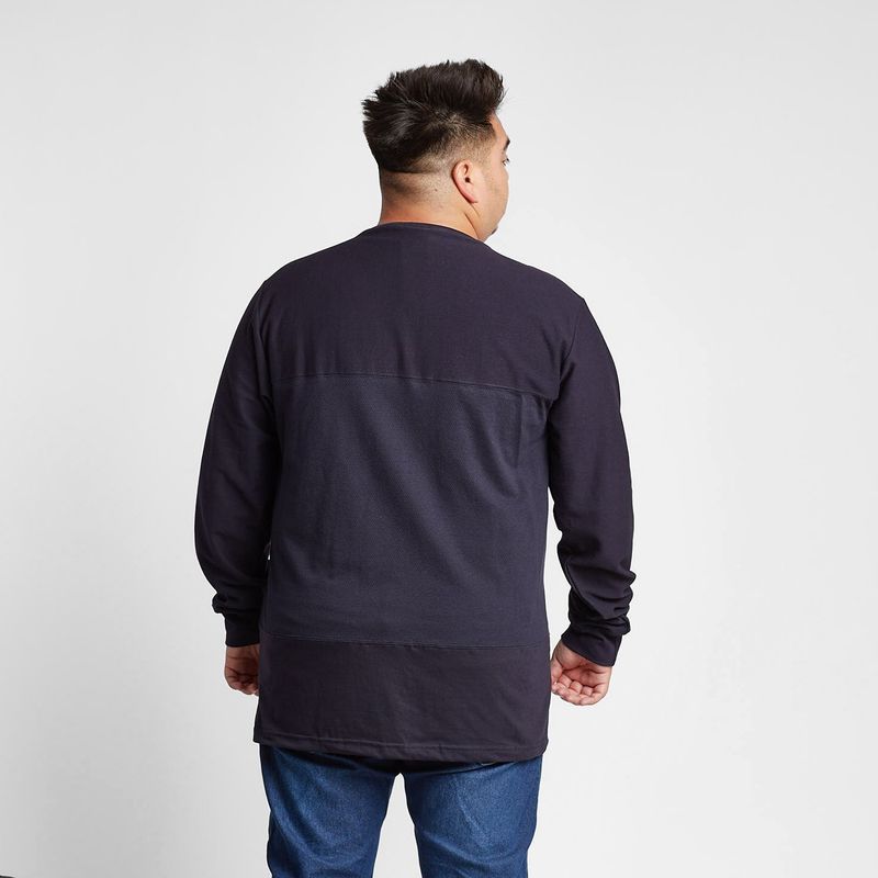 GANGSTER - Plus Polera Manga Larga Final Azul Gangster