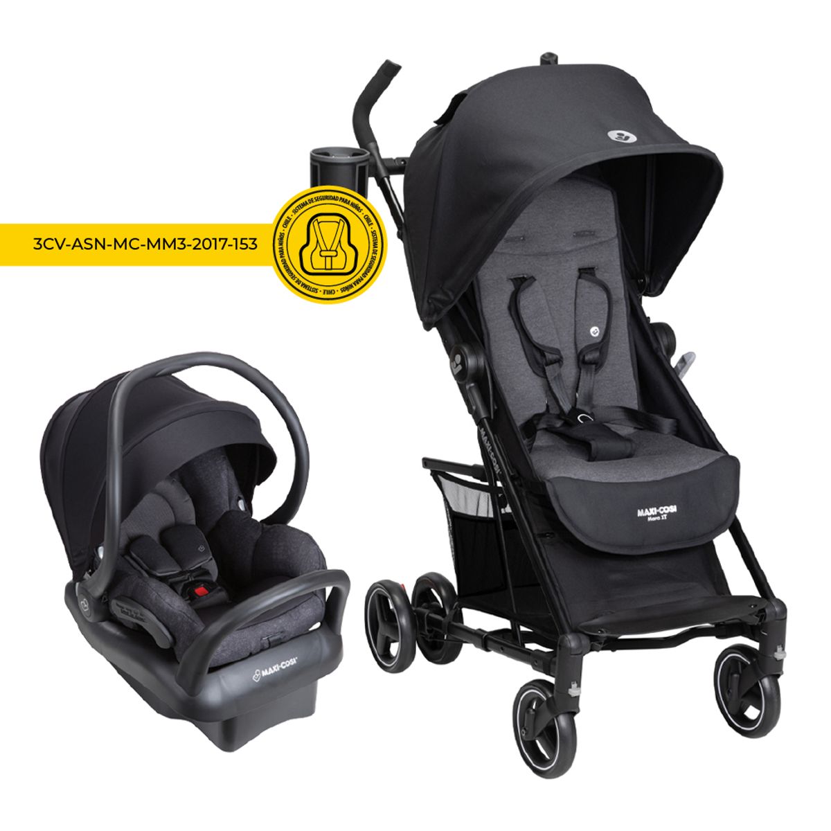 MAXI COSI - Coche Travel System Mara Xt  Essential Black