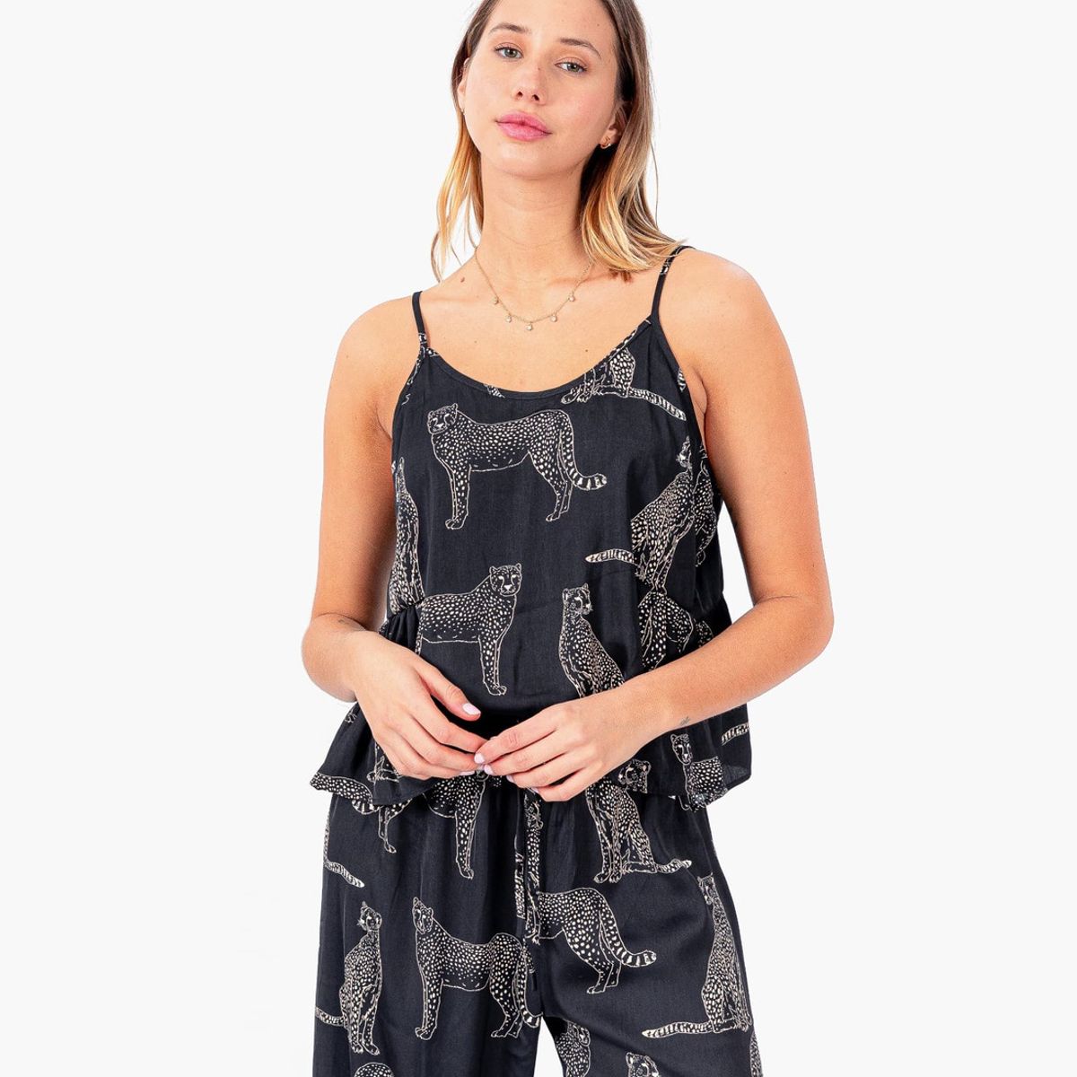 LOUNGE - Pijama Dreamy Tigres Vuelos