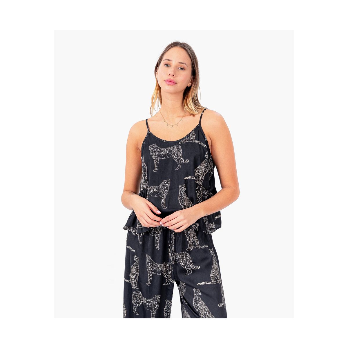 LOUNGE - Pijama Dreamy Tigres Vuelos