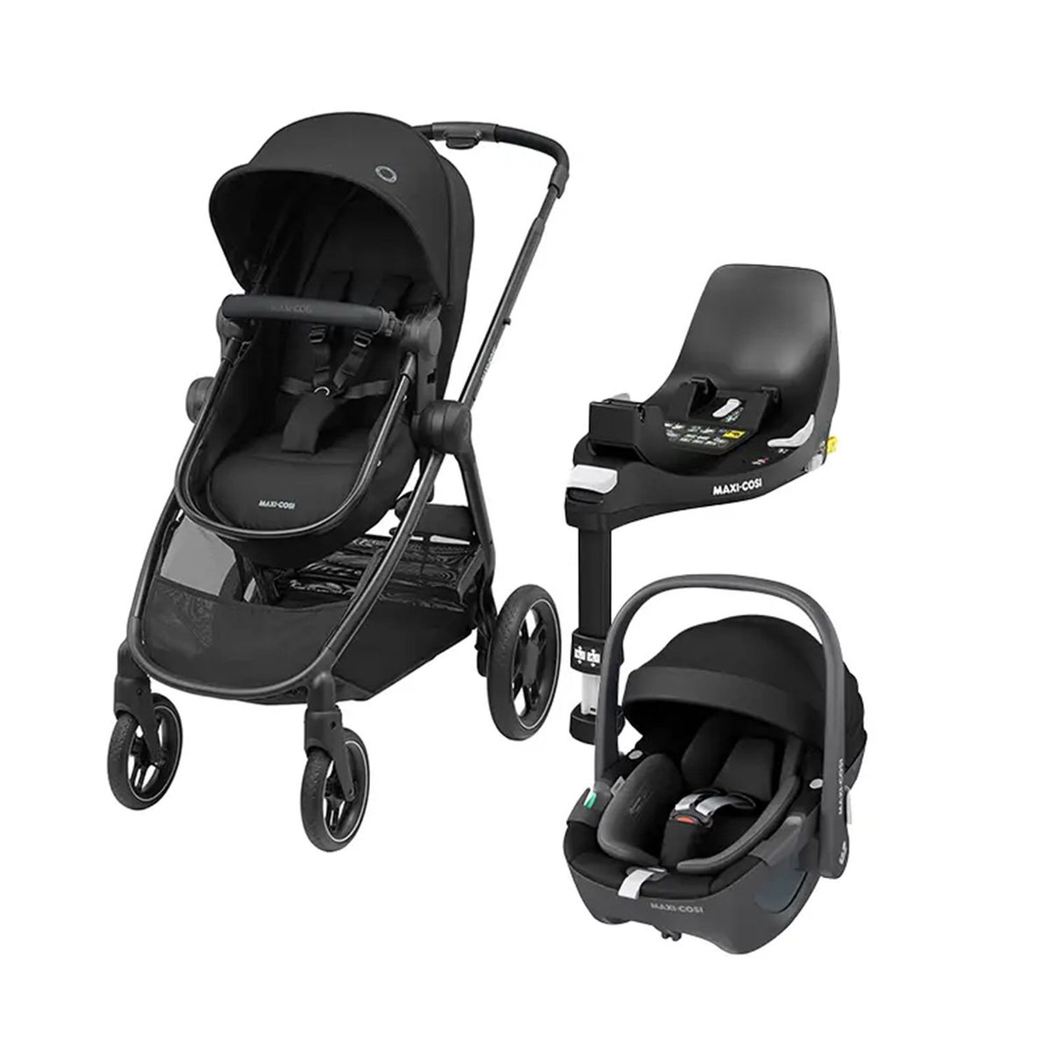MAXI COSI Coche Travel System Zelia 3 + Pebble 360° + Family Fix