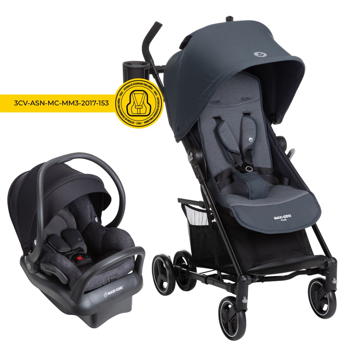MAXI COSI - Coche Travel System Mara Xt  Essential Graphite