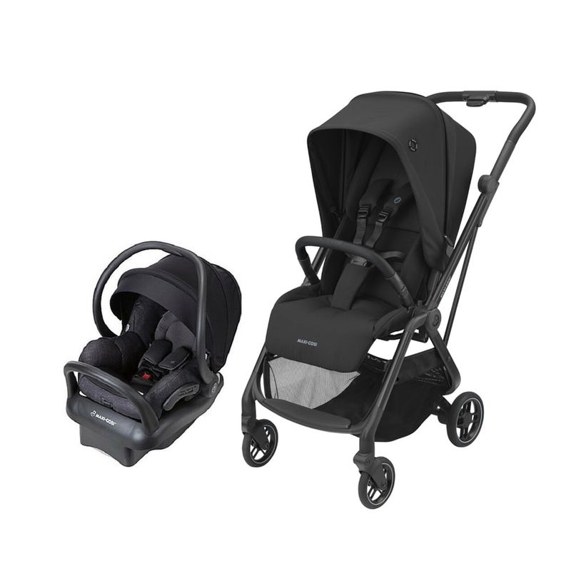 MAXI COSI - Coche Travel System Leona Essential Black Maxi Cosi