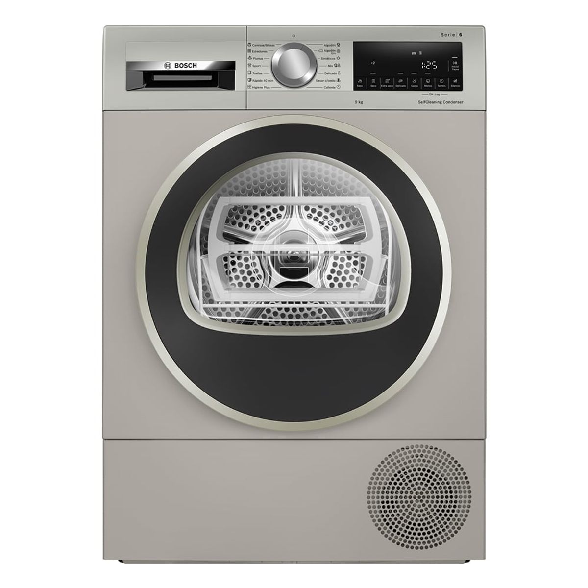 BOSCH - Secadora Bomba de Calor 9 kg Bosch WQG2450XCL