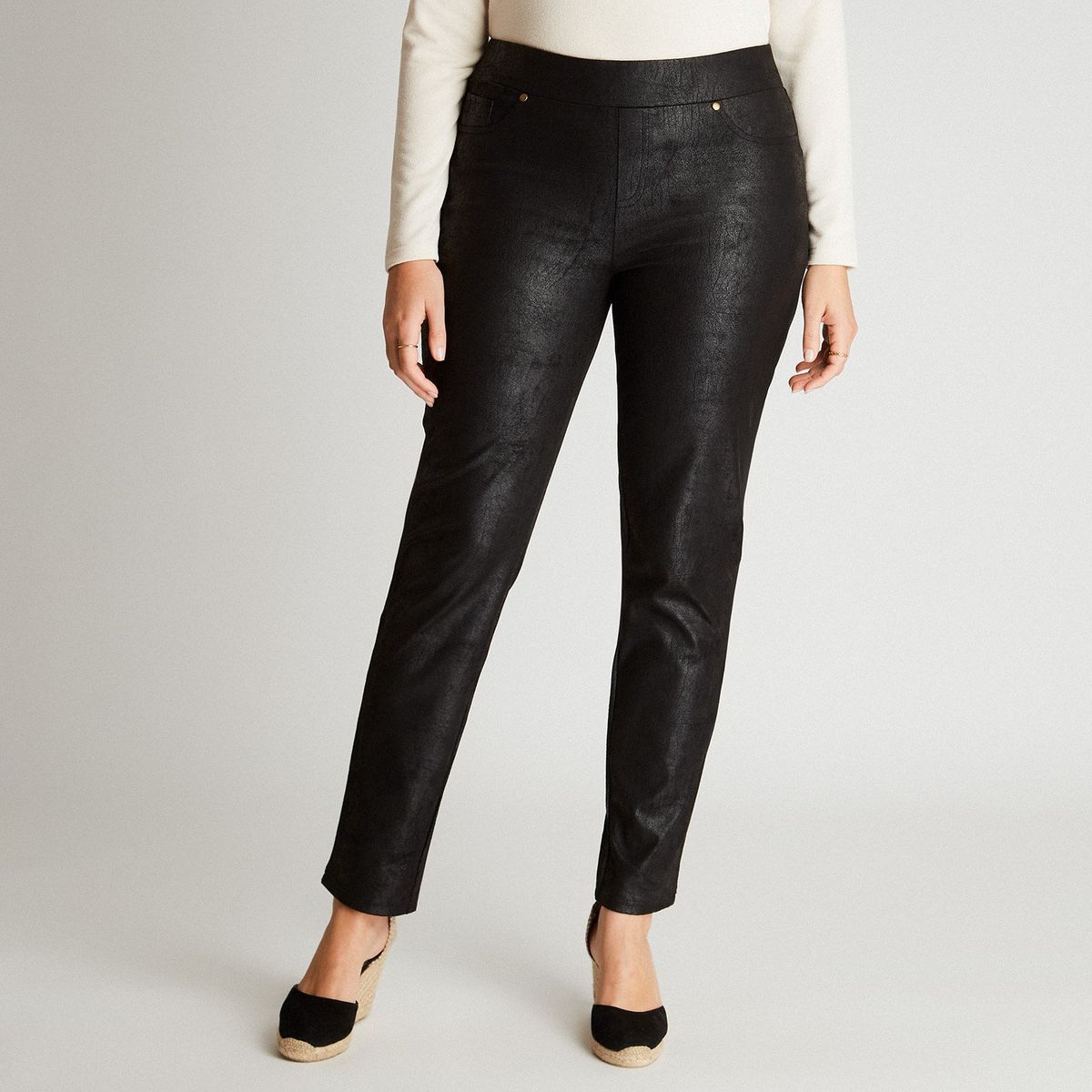 CURVI - Calza Negro Pierna Pitillo CURVI