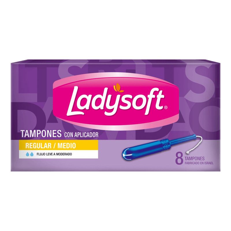 LADYSOFT - Tampones Ladysoft Absorción Regular 8 Unidades