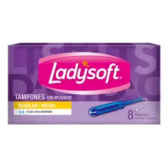 LADYSOFT - Tampones Absorción Regular 8 Unidades