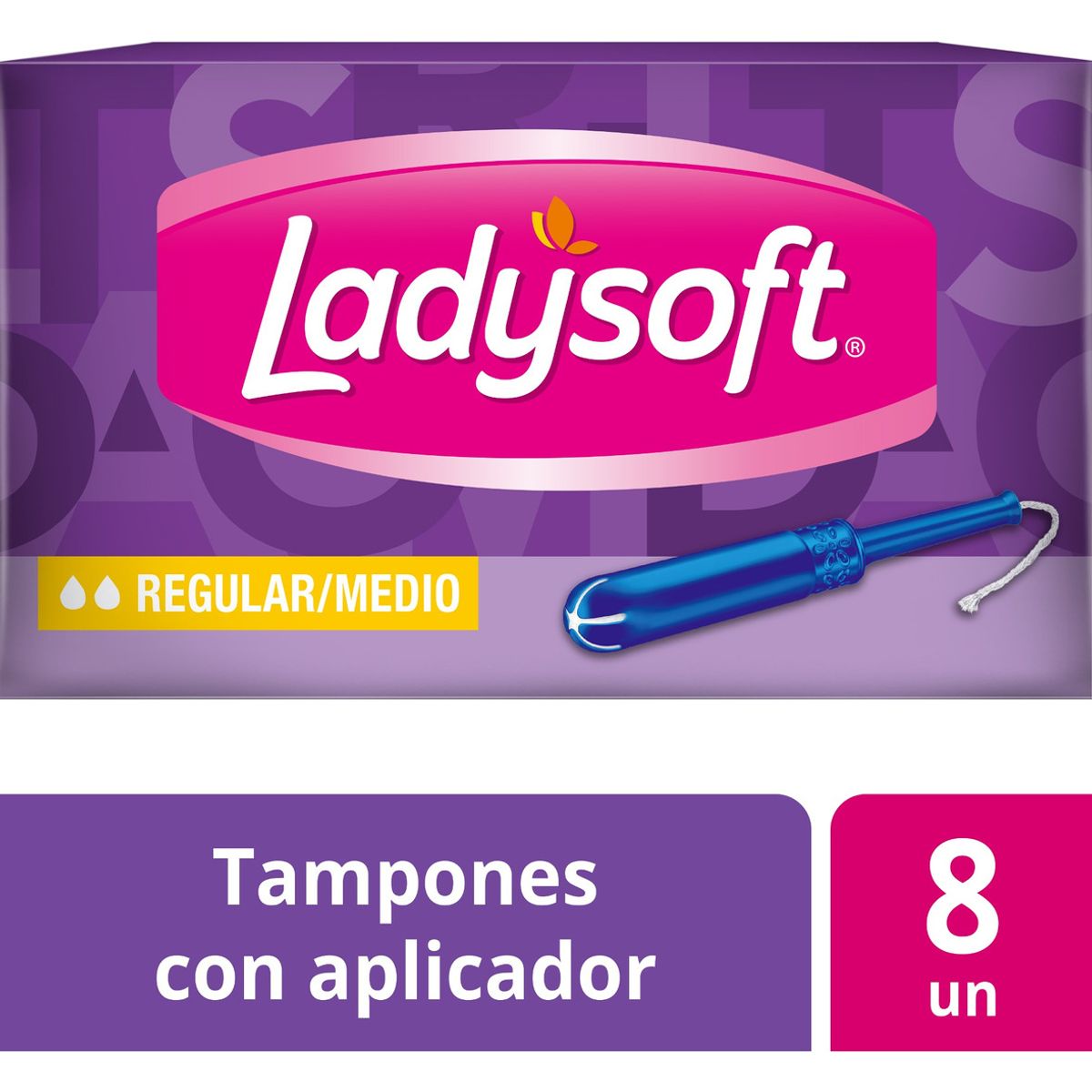 LADYSOFT - Tampones Ladysoft Absorción Regular 8 Unidades