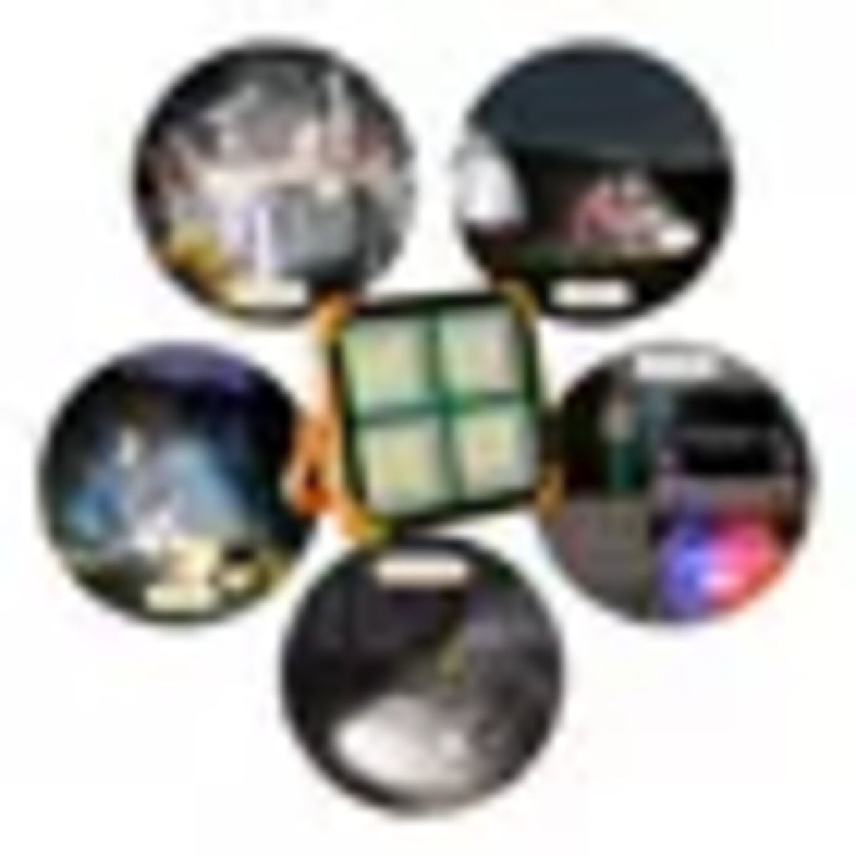 JM IMPORT - Foco Solar Reflector Led Ip66 Recargable 500w.