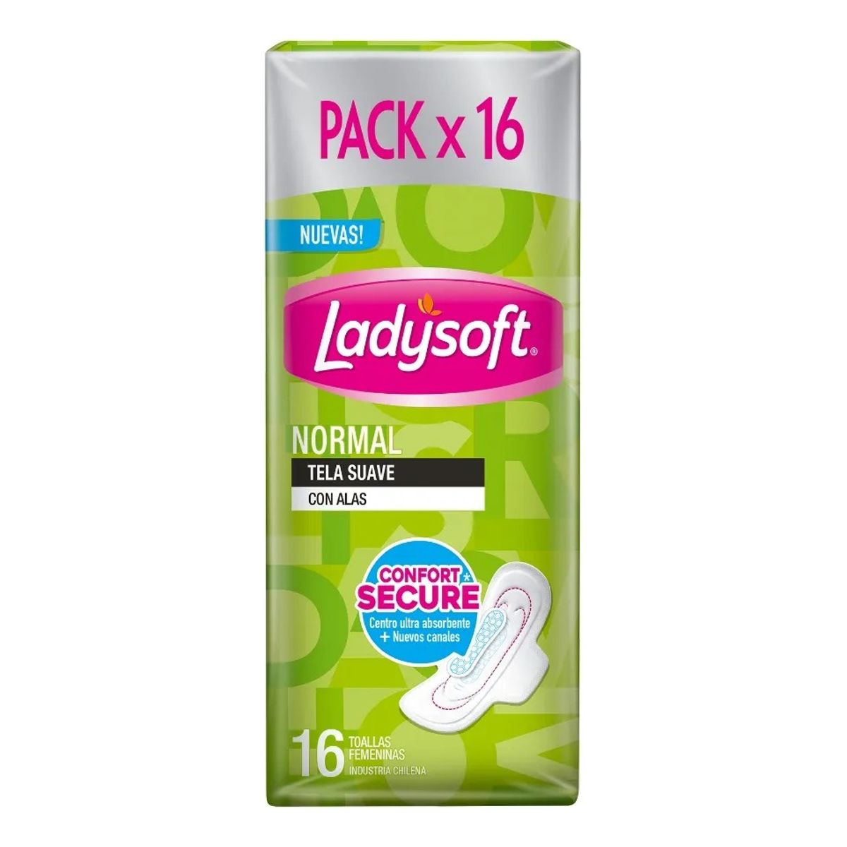 LADYSOFT - Toallas Femeninas Ladysoft Normal 16 Unidades