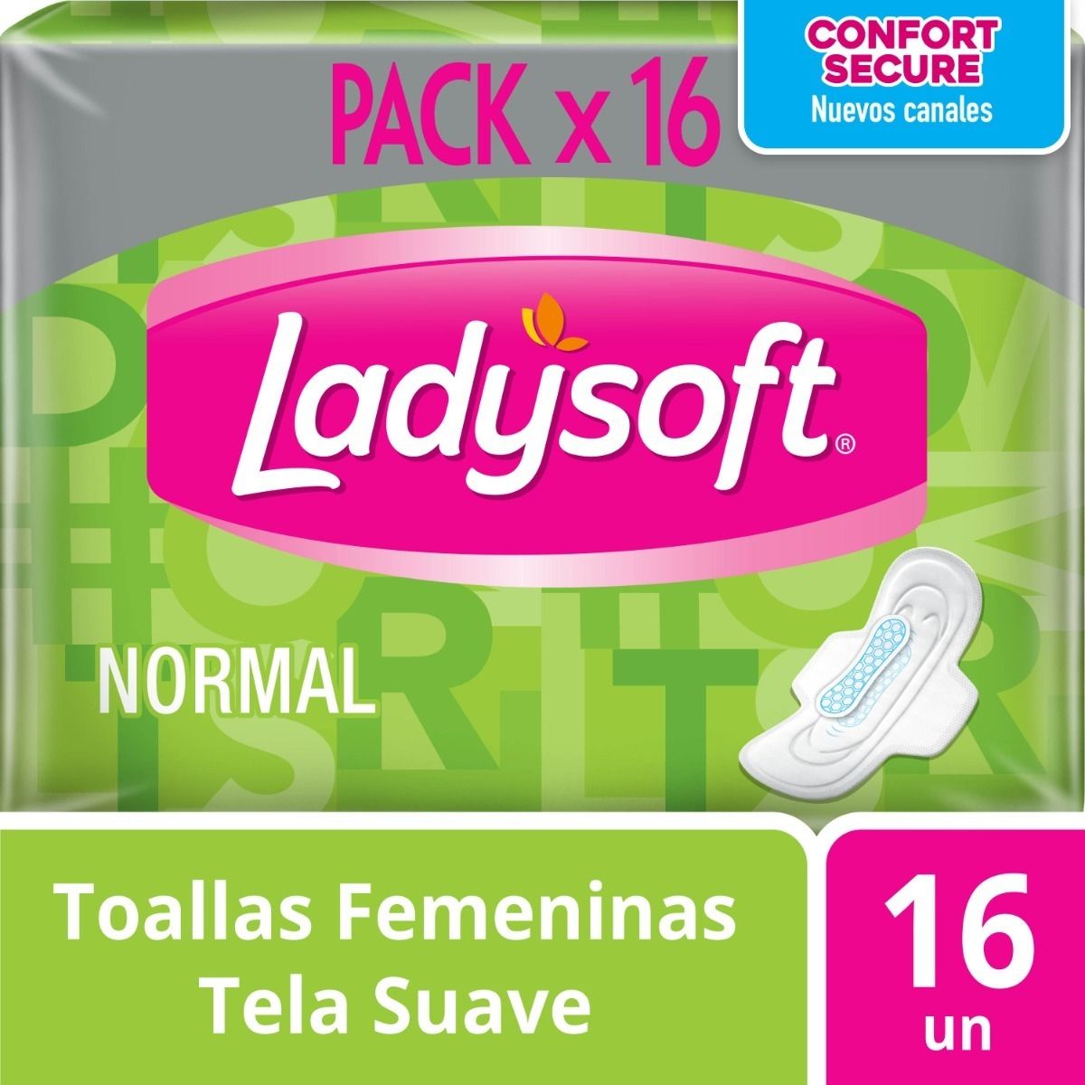 LADYSOFT - Toallas Femeninas Ladysoft Normal 16 Unidades