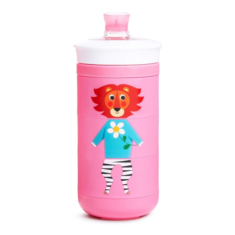 MUNCHKIN - Vaso Antiderrame Twisty MUNCHKIN Animales Divertidos Rosado