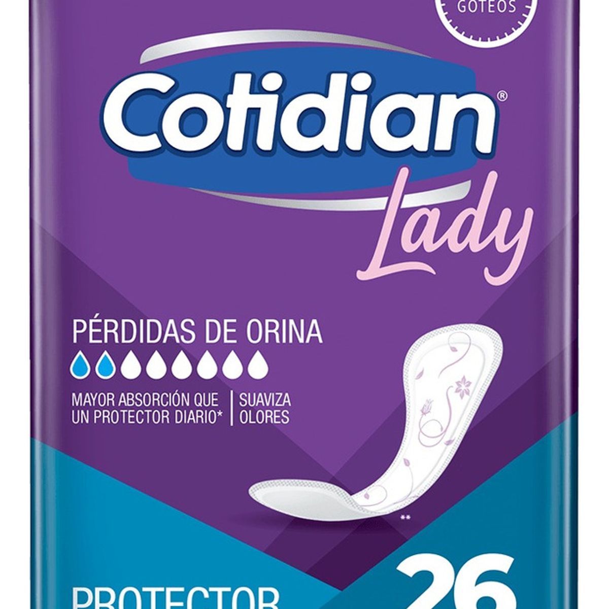 COTIDIAN - Protector Diario Cotidian Lady Largos 26 Un