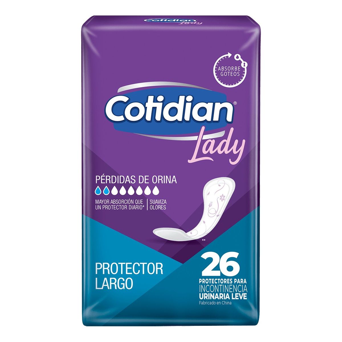 COTIDIAN - Protector Diario Cotidian Lady Largos 26 Un