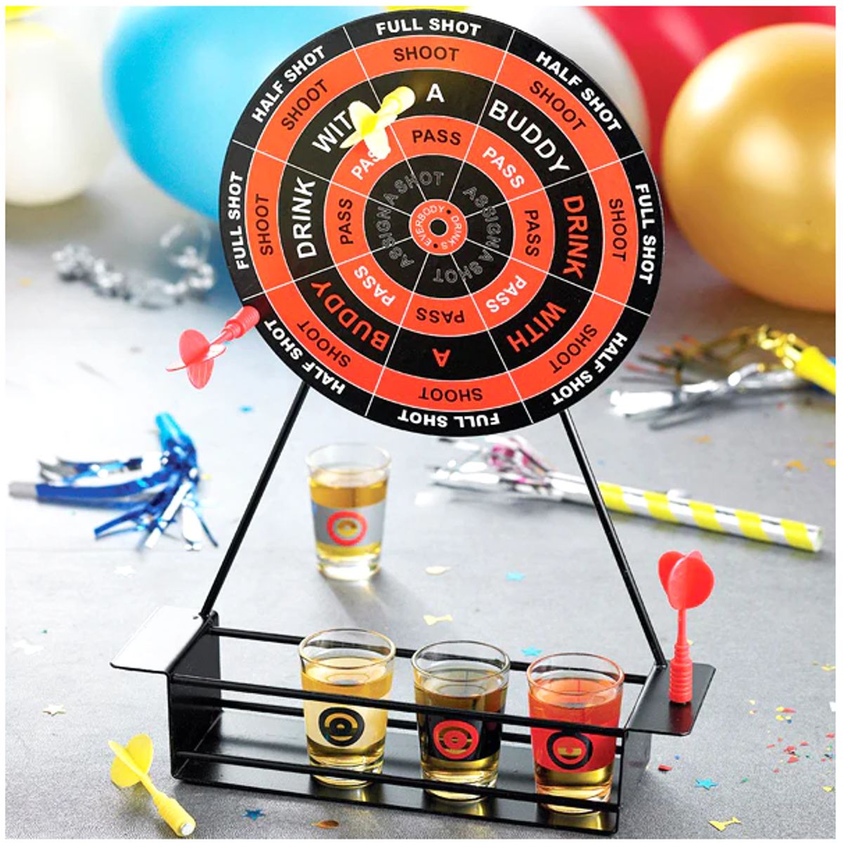 GENERICO - Juego De Tiro De Dardos Magnéticos Con 4 Vasos De Shot