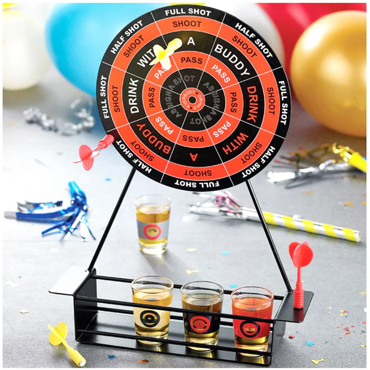 GENERICO - Juego De Tiro De Dardos Magnéticos Con 4 Vasos De Shot