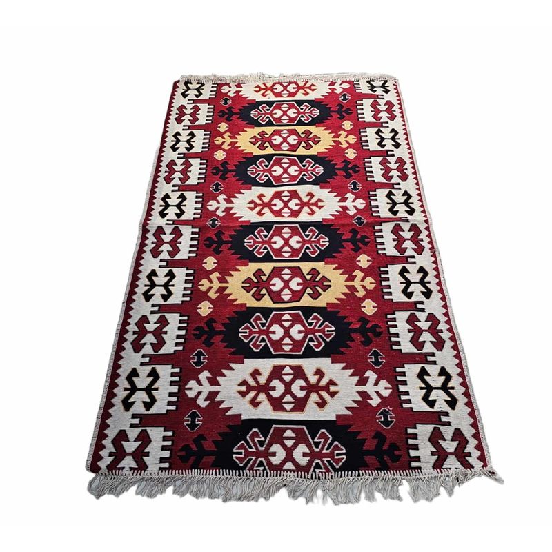 GENERICO - Alfombra Turca Kilim Algodón 80x120 cm
