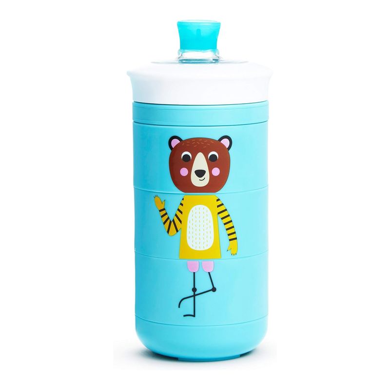 MUNCHKIN - Vaso Antiderrame Twisty MUNCHKIN Animales Divertidos Azul