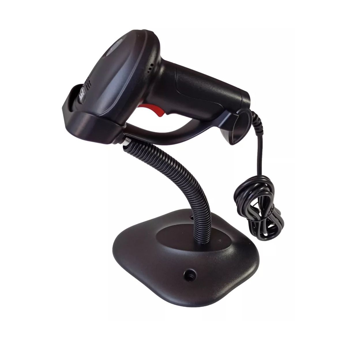 IMPORTCLICK - Lector Láser Códigos Barras Cable USB Soporte Negro IMPORTCLICK