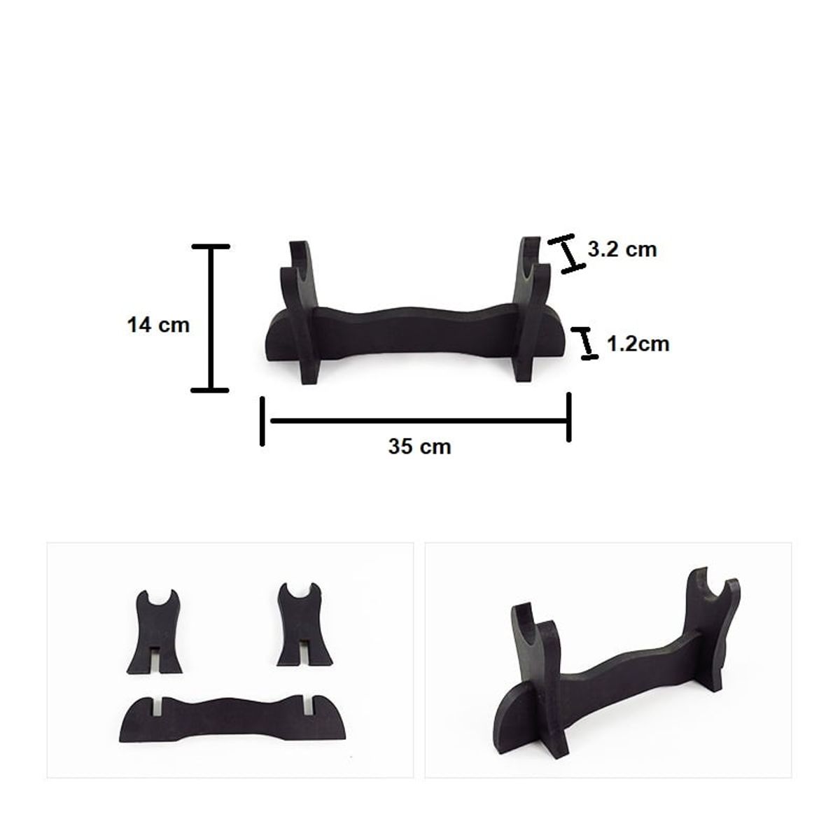 GENERICO - Atril Soporte Simple Mesa Para Katana Samurai O Espadas