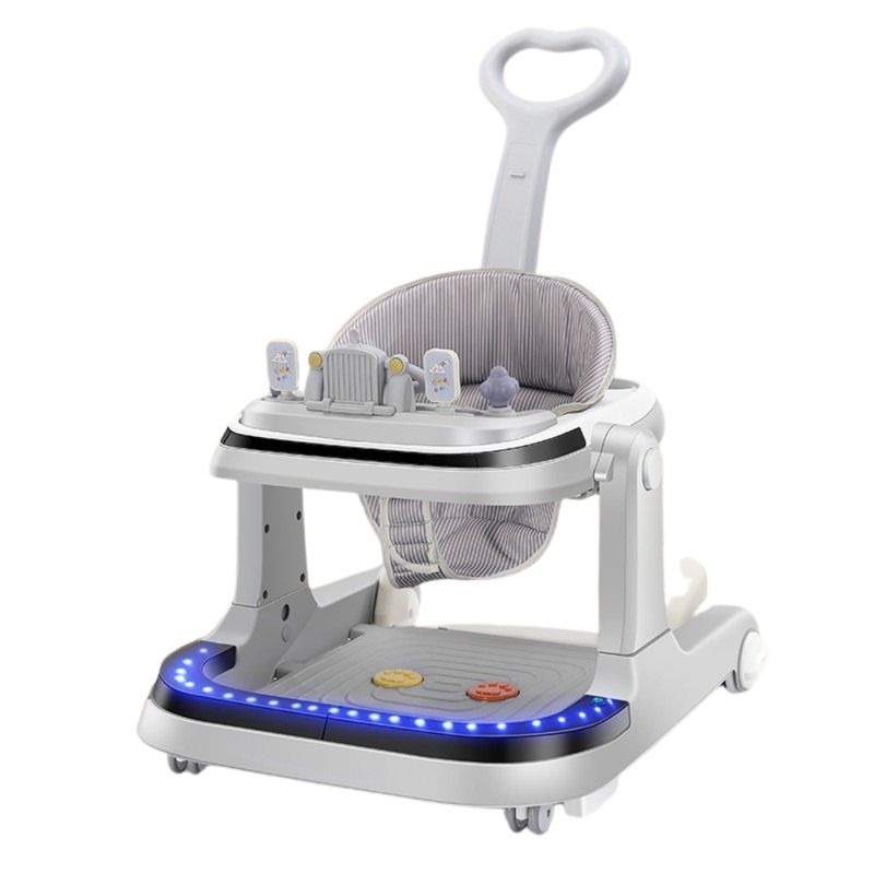 CRUSEC - Andador Plegable Con Pedal Musical Luces Y Mesita Comedor