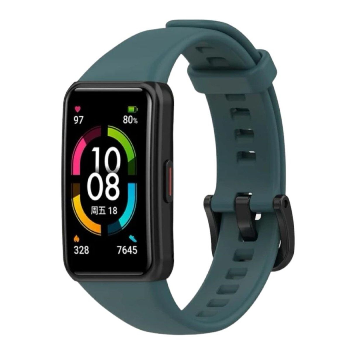 GENERICO - Correa De Repuesto Silicona Para Huawei Honor Band 6/ Band 6 Verde