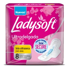 LADYSOFT - Toalla Higienica Malla 8 Unidades 1 Display Super