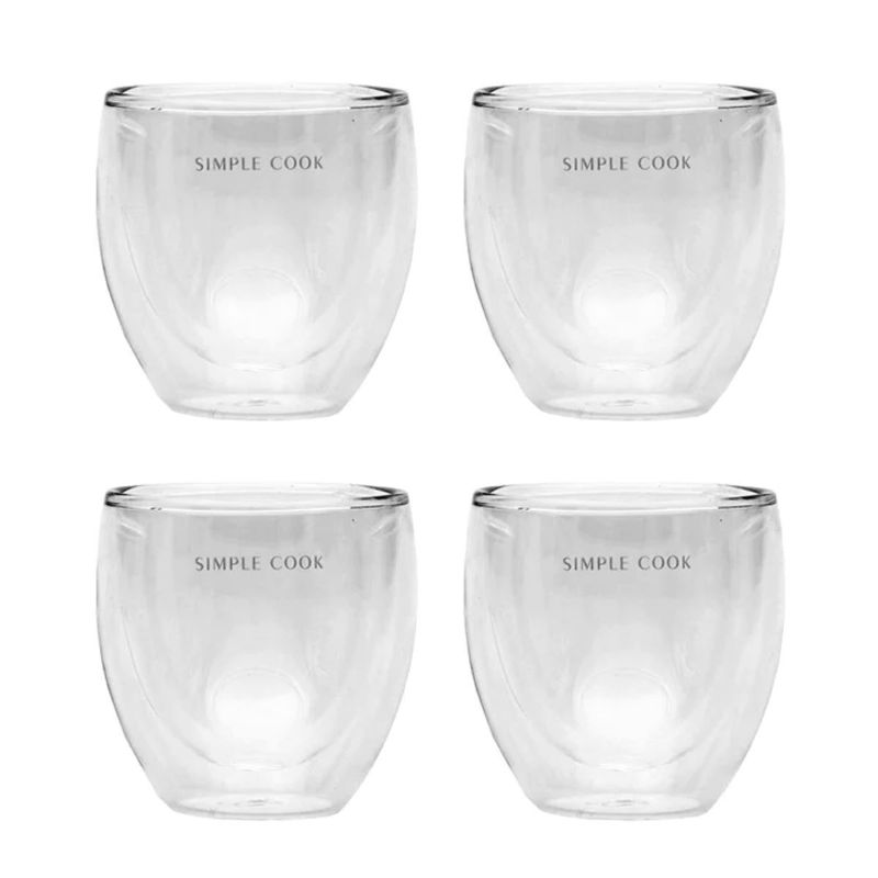 SIMPLE COOK - Set 4 tazas Simple Cook espresso