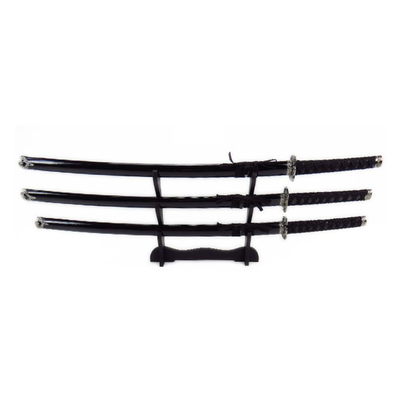 GENERICO - Atril Soporte Triple Mesa Para Katana Samurai O Espadas