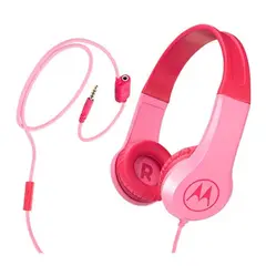 MOTOROLA - Auriculares Para Niña Cable Resist Squads200 Rosado