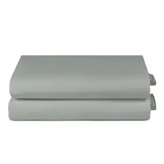 3ANGELI - Set 2 Fundas Almohada 50x90 Gris Soft Touch