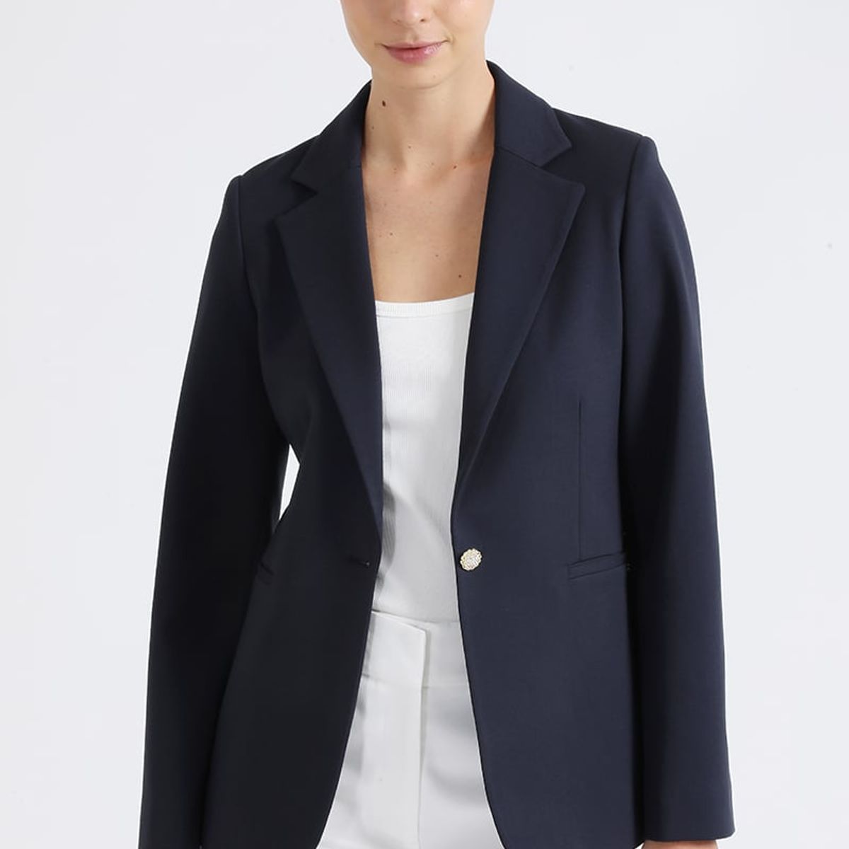LIOLA - Blazer Entallado, Azul Marino Liola