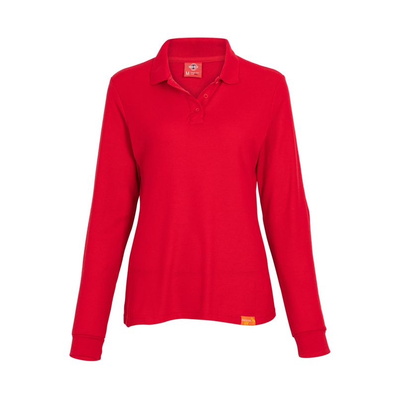 T-WORLD - Polera Polo 60% Algodón Manga Larga Mujer