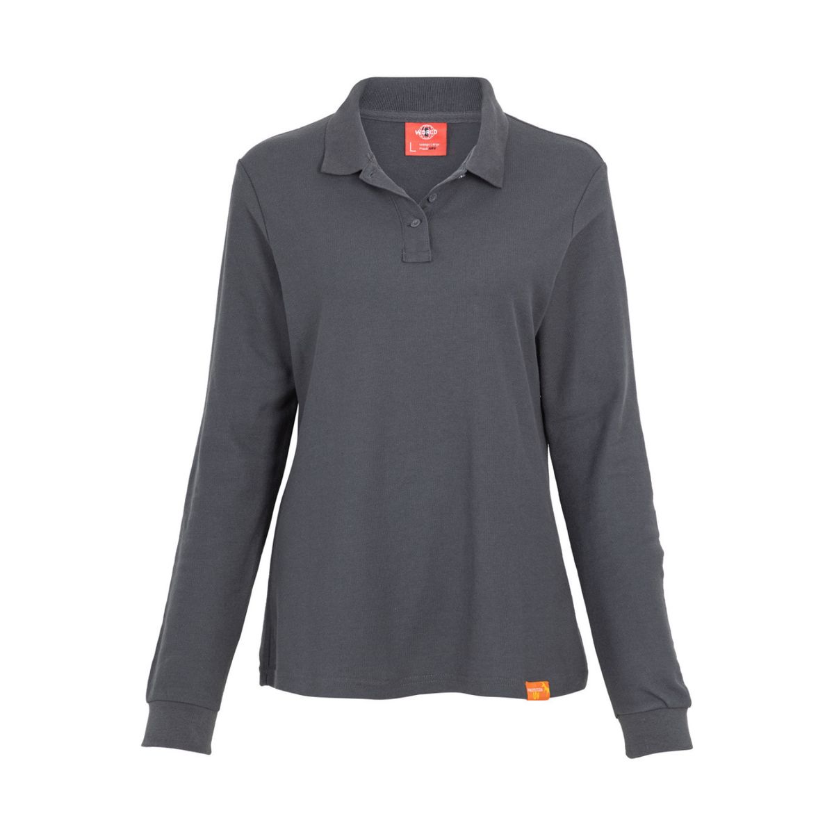 T-WORLD - Polera Polo 60% Algodón Manga Larga Mujer