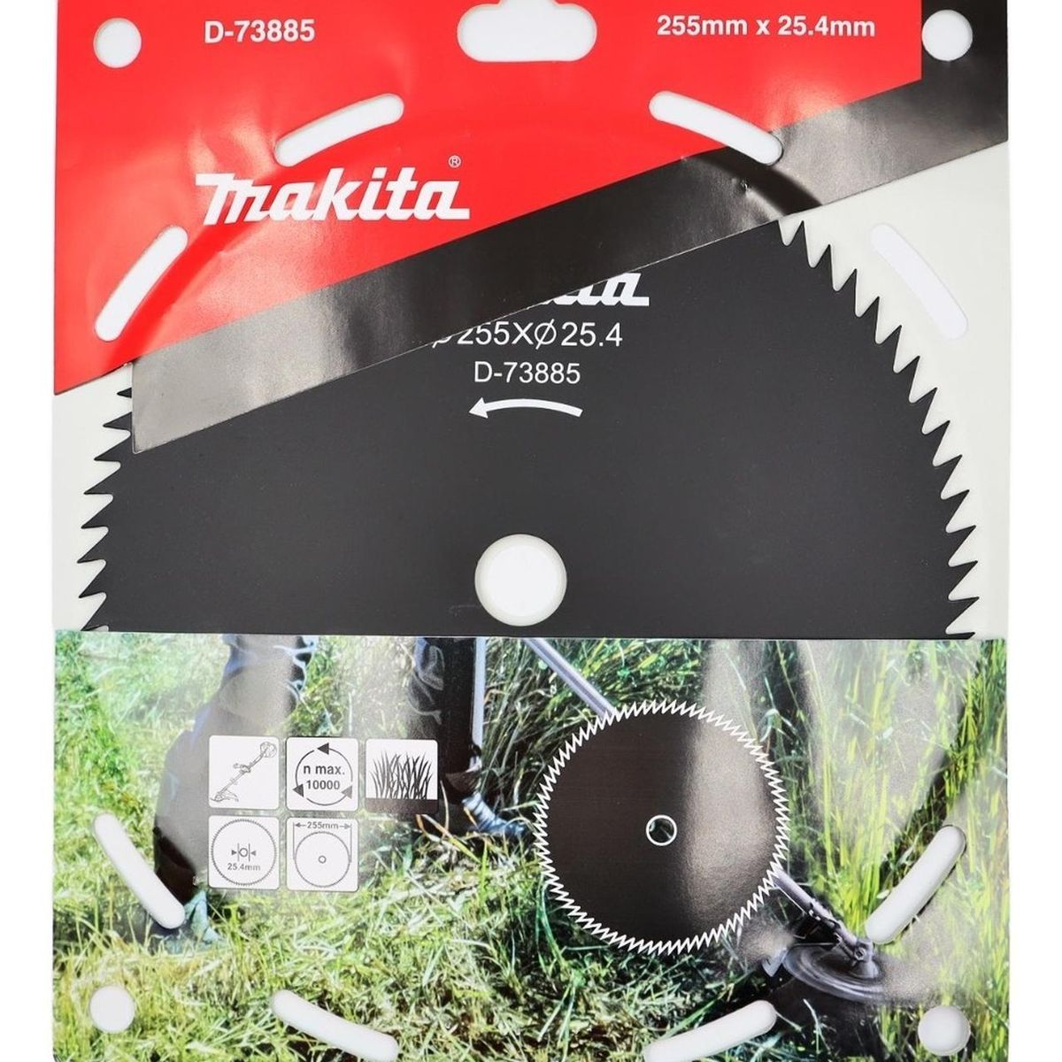 MAKITA - Disco Sierra Desbrozadora 255x25,4x2mm 80d Makita D-73885