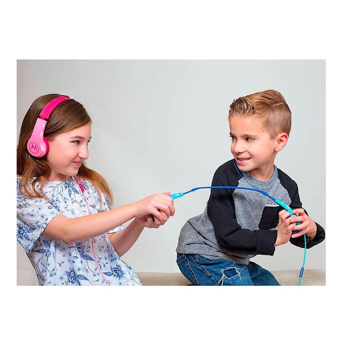 MOTOROLA - Audifonos Para Niños Motorola Squads 200azul Resistentes Microfono