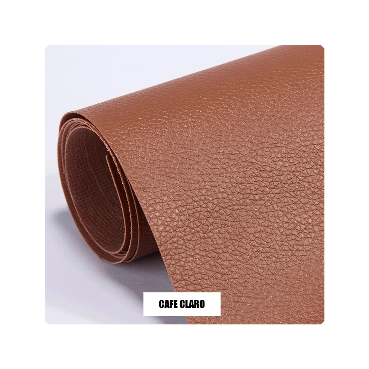 ZG STORE - Rollo Parche Reparación Adhesivo Cuero Sofá 137x50 Cm Café Claro