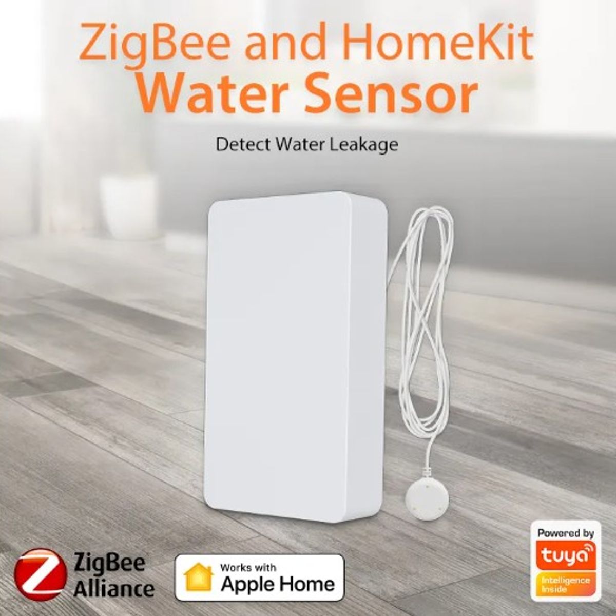 GENERICO - Sensor de inundación o detector de fugas de agua ZibBee Tuya Smart