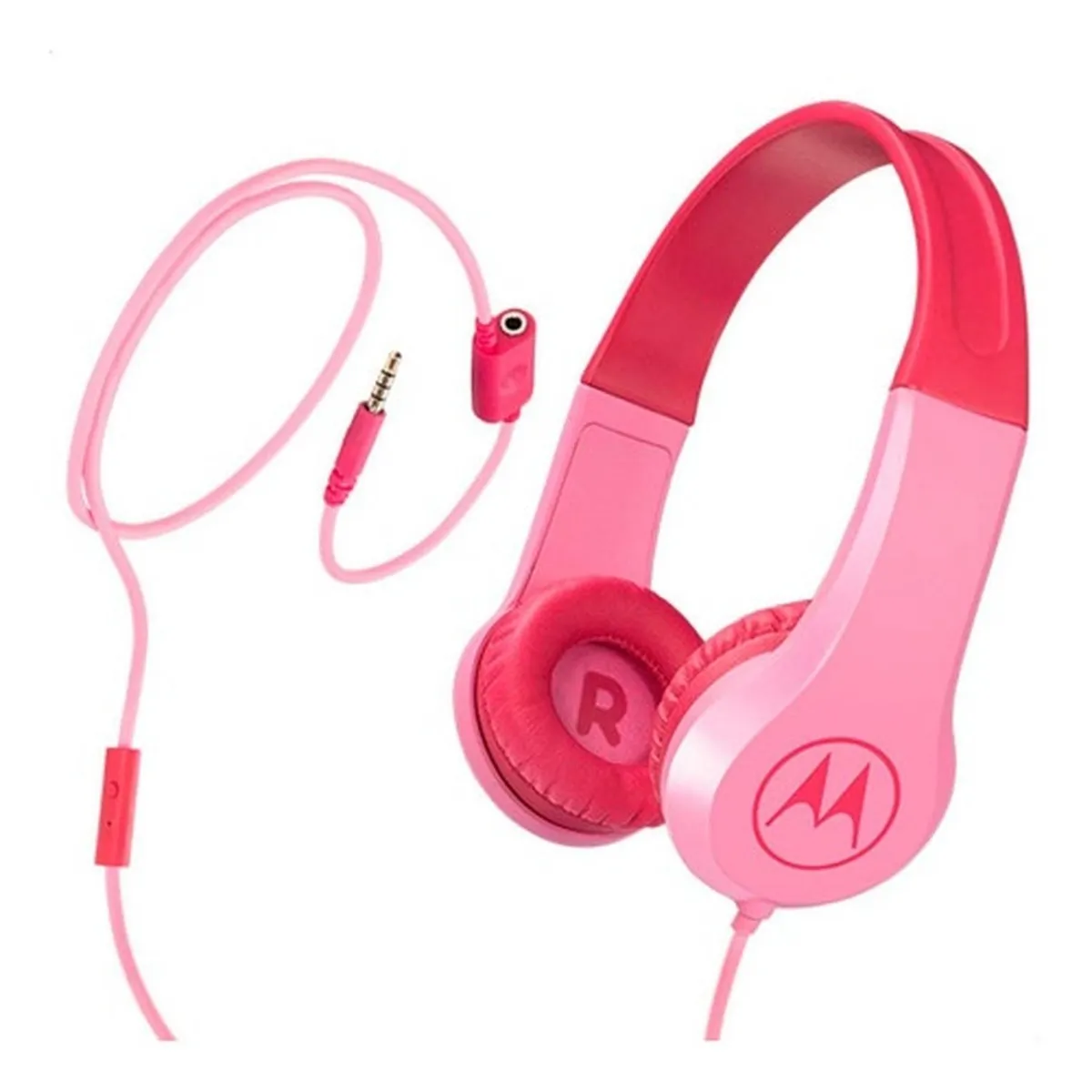 MOTOROLA - Auriculares Para Niña Cable Motorola Resist Squads200 Rosado