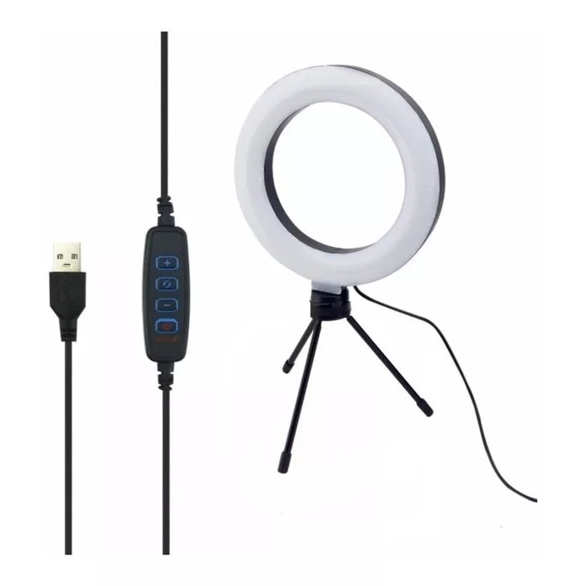 GENERICO - Aro De Luz Lampara Led Fotografía 16cm  Trípode De Mesa