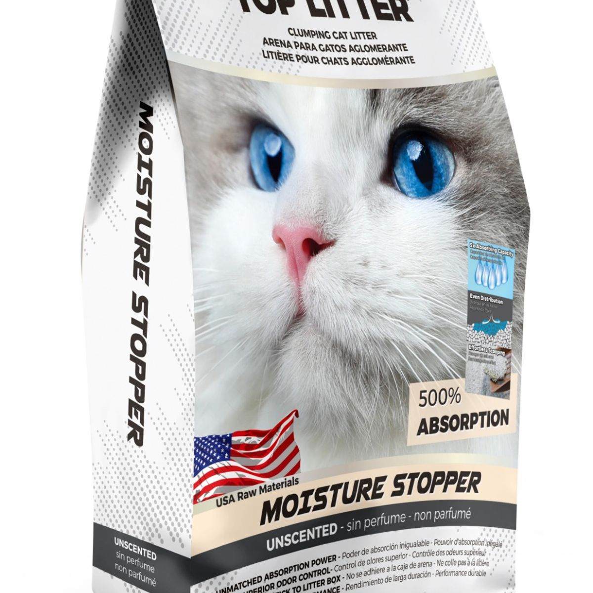 GENERICO - Top Litter Arena Super premium 12 kg Moisture Stopper
